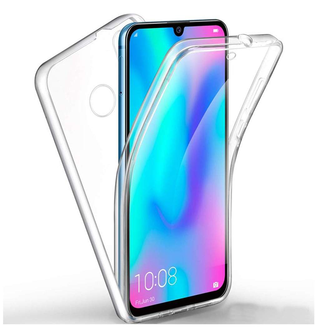 GAPlus Huawei P Smart 2019 POT-LX1AF 6.21" Case, Huawei P Smart 2019 Front and Back Case, Transparent Clear Fully Protection PC Hard Soft Cover Bumper Shockproof For Huawei P Smart 2019