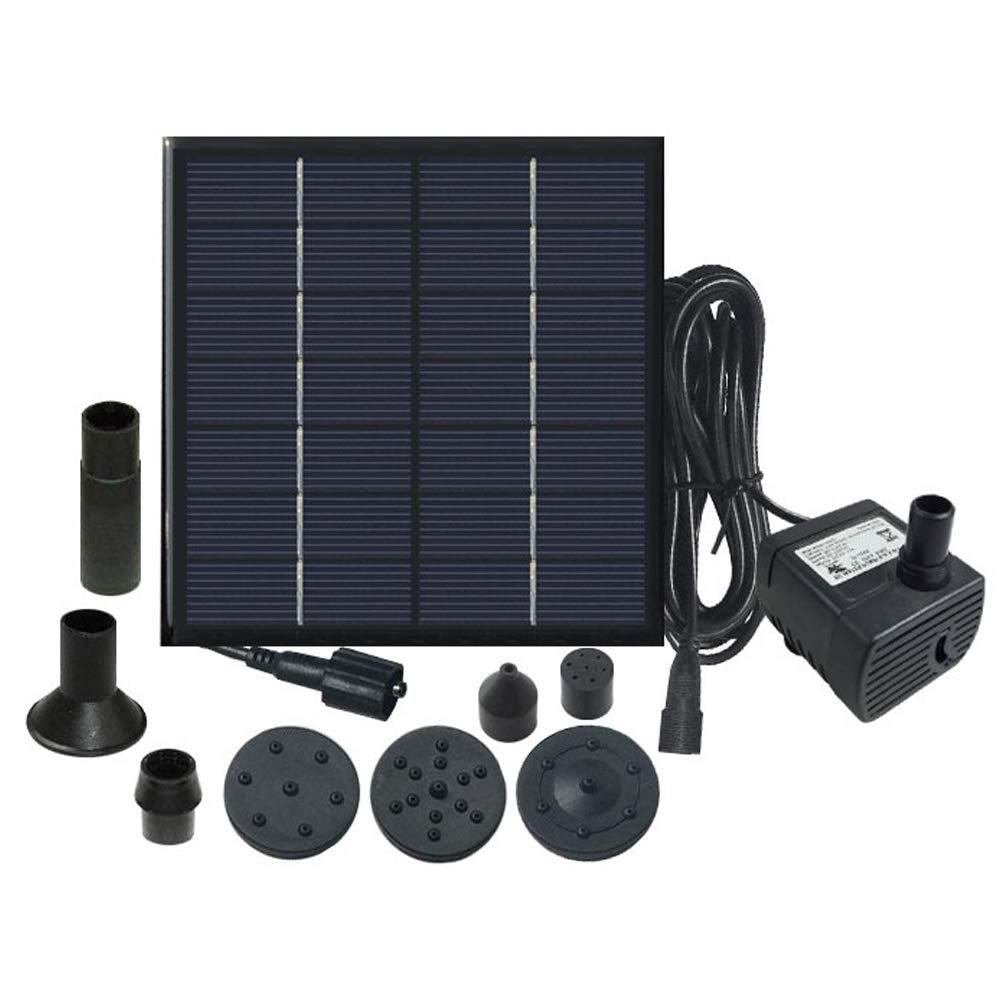 Solar Fountain Pump 7V 1.4W 180L/H Solar Water Pump Garden Pool Pond Aquarium Fountain Decoration Birdbath