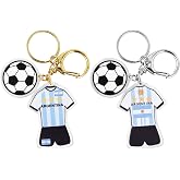 Uixitoil 2PCS World Cup Soccer Keychain