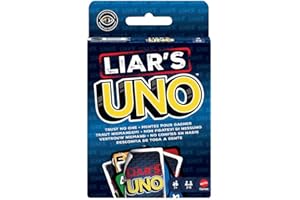 ​Mattel Games Liar’s UNO Card Game for Adults, Kids, Families, Parties & Game Nights, Travel Fun, Outwit Other Players with B