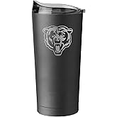 logobrands Chicago Bears 20oz. Black Powder Coat Tumbler