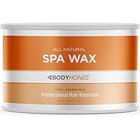 Full Body Spa Wax For Thick to Coarse Hairs - All Natural - Professional Size 14 oz. Tin