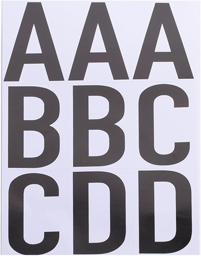 Number & Letter Kit 75mm SelfAdhesive Stick on lettering Amazon.co.uk