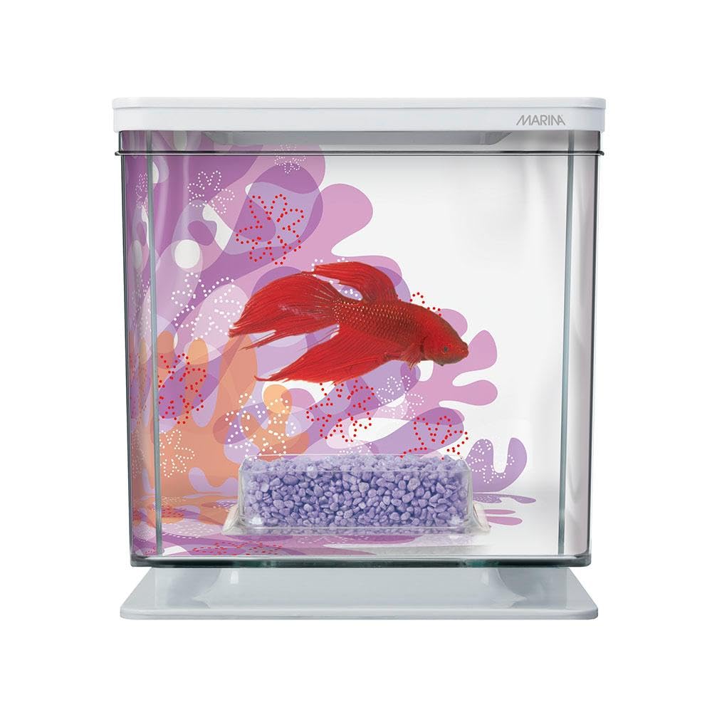 Marina Betta Aquarium Starter Kit, Flower