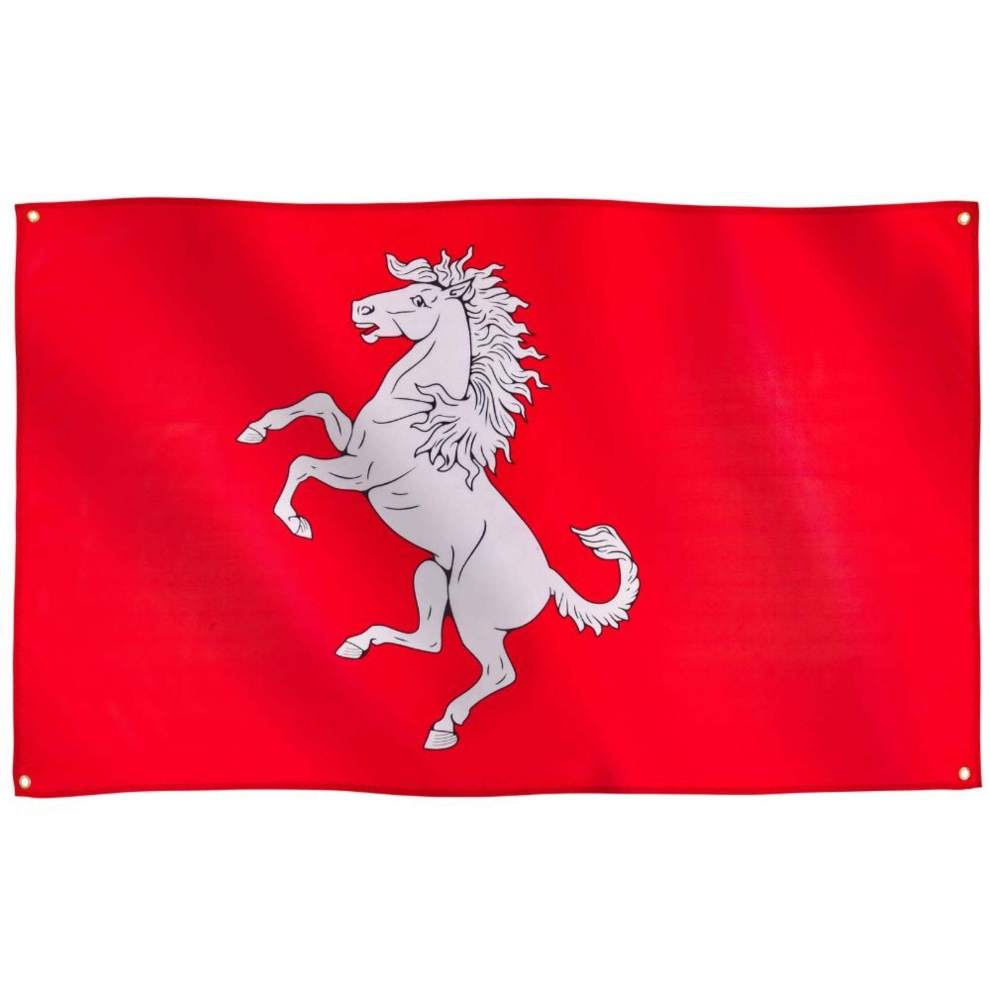 Runesol Kent Flag, 91x152cm, 3ft x 5ft, 4 Grommets, Eyelet In Every Corner, Kent Day, British Regional Flag, Premium Flags, Inside, Outside,Banner, Vivid Colours — image 1