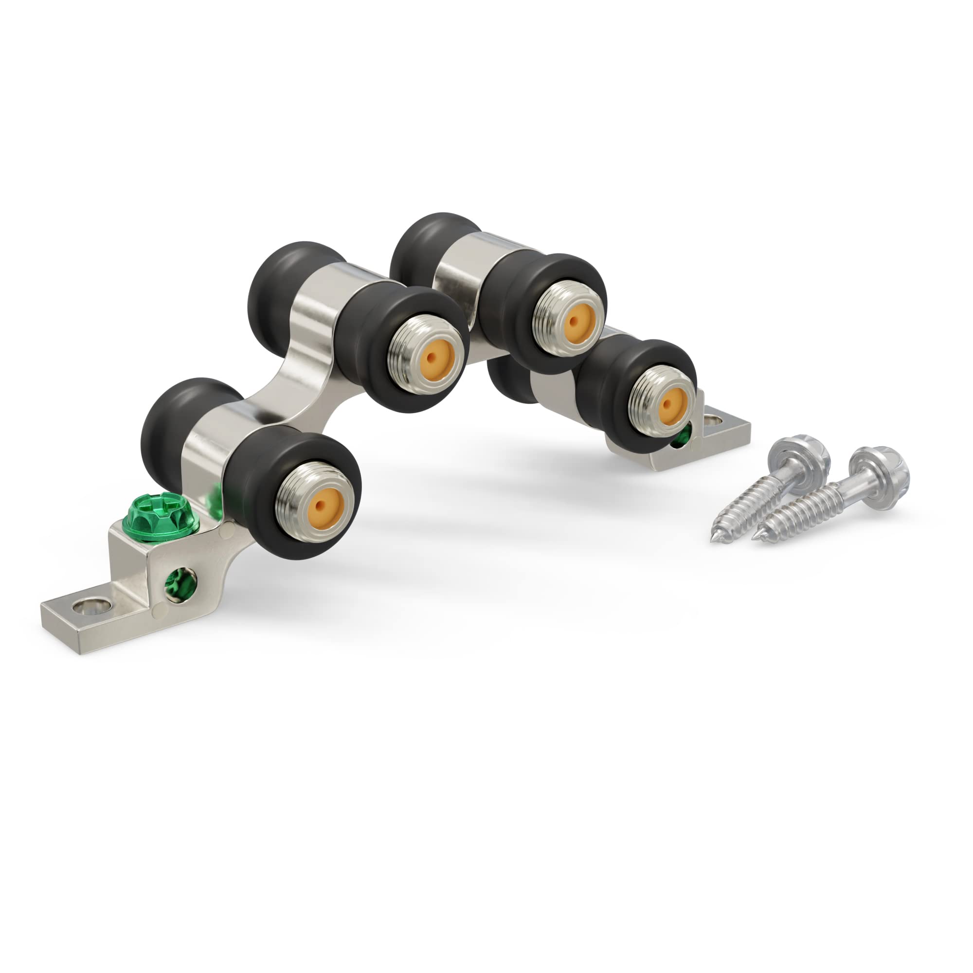 THE CIMPLE CO Coaxial Cable Connectors, 3GHz High Frequency, Ground Block, Coax Extender, RG6, Quad Port, Weather Seal Boots, F-Type, Antenna, Satellite Dish, Cable TV, Grounding