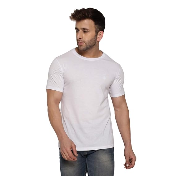 mens white plain t shirts