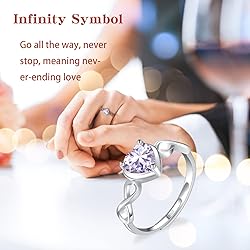 Shysnow Alexandrite Birthstone June Ring for Women