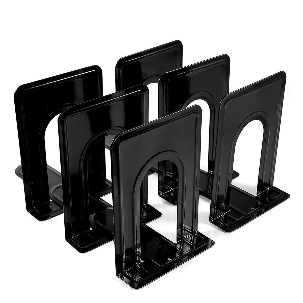 Metal Bookends Book Ends Economy Universal Nonskid Heavy Duty Bookends