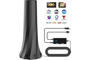 TVLNKTVV Antenna for Smart TV,TV Antenna Indoor Up to 980+ Miles Range,Digital Antenna for Smart TV Indoor for 4K 1080P TV,TV Antenna for Local Channels with 360° Reception-Digital Antenna 25ft Coaxial Cable
