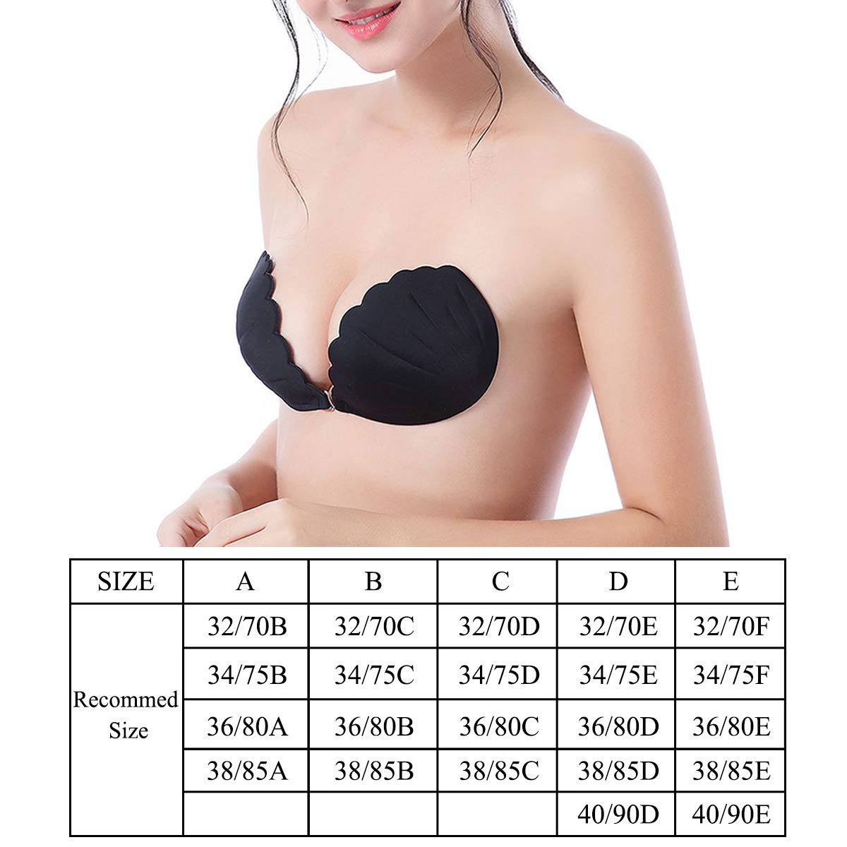 Oleein Invisibile Reggiseno, Senza Spalline Reggiseno, Adesivo Silicone Reggiseno,Autoadesivo Invisibile Reggiseno Gel Riutilizzabile,Reggiseno Invisibile Bra Adesivo in Silicone Push Up