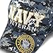 THE HAT DEPOT 1100 Official Licensed Military 3D Embroidered Logo Veteran Cap (Navy-Blue Digital Camo)