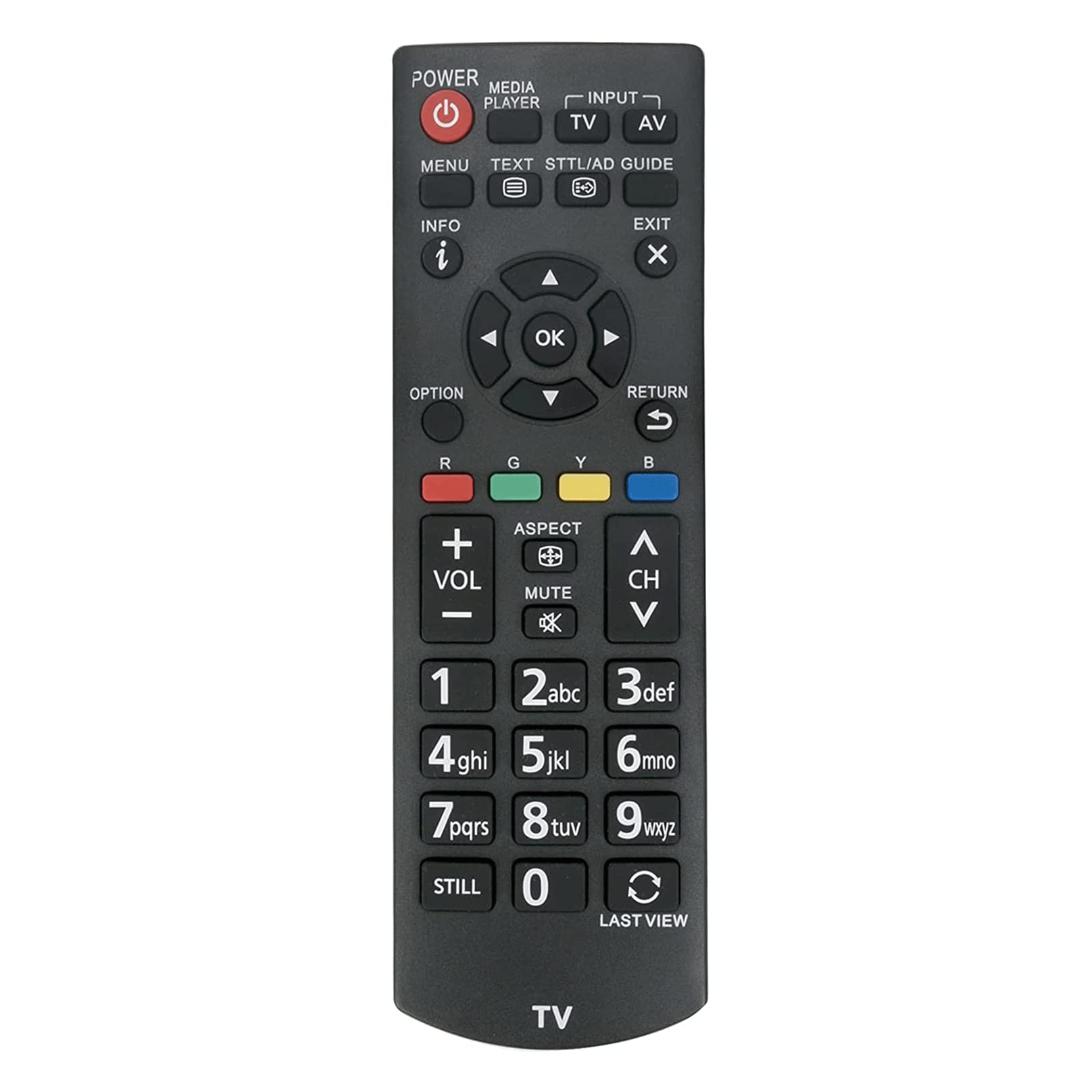 N2QAYB000818 N2QAYB000816 Replacement Remote Control -VINABTY-Fit for Panasonic Viera LCD LED TV N2QAYB000976 N2QAYB000975 remote control TX-32GW324 TX-24GW324 TH-24A400A TX-39A400B
