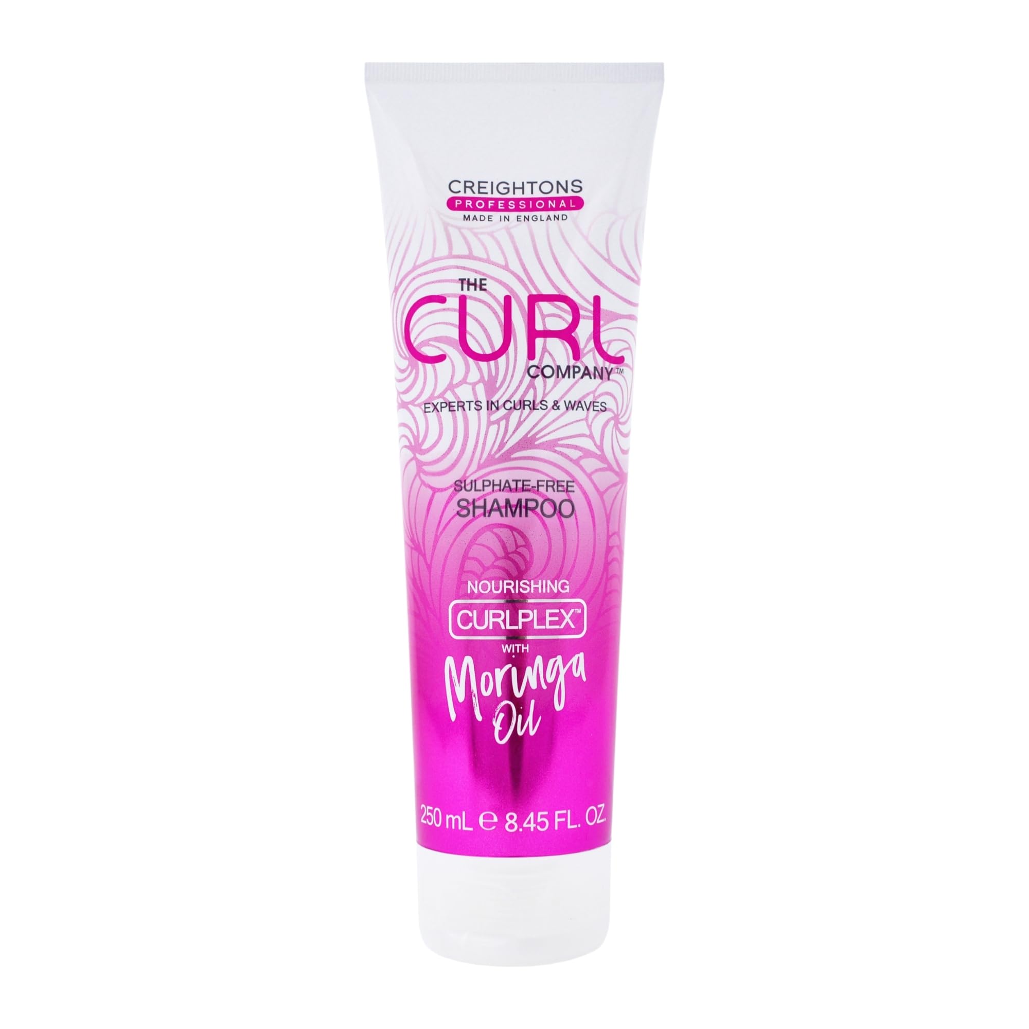 The Curl Company Sulphate-Free Shampoo (250 ml) - Gentle to Curls and Scalp, Perfect for Curls, Kinks, Coils and Waves Professionally formulated with Curplex & Nourishing Moringa Oil.