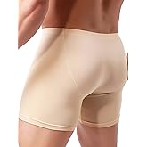 iKingsky Men's Long Leg Boxer Briefs Seamless Front Breathable Trunks Stretch Men Undepanties