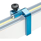 POWERTEC 3" Fence Flip Stop for Table Saw, Miter Saw, and Drill Press, T Track Accessories for Woodworking, 1PK (71367V)