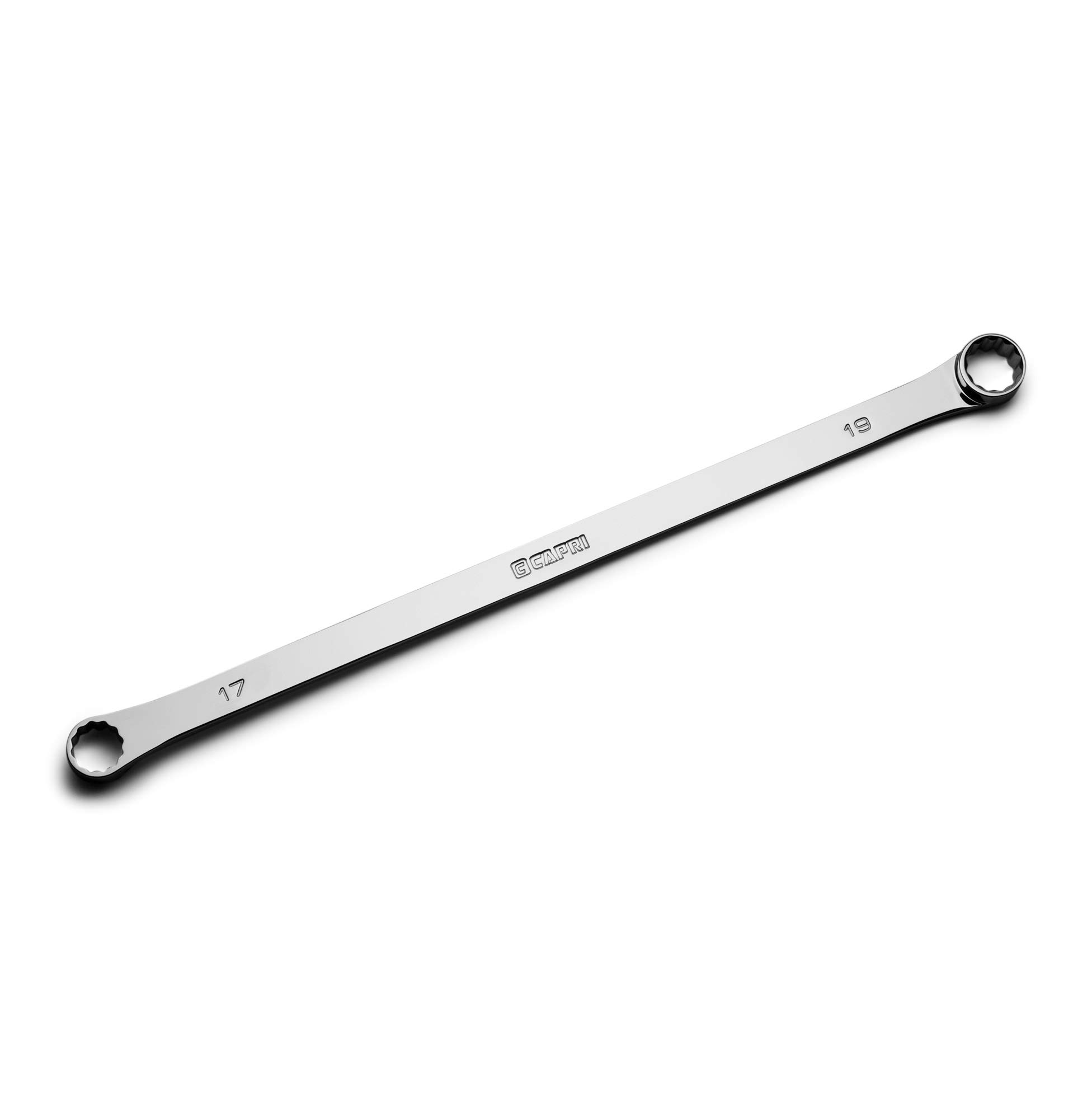 Capri Tools 17 x 19 mm 0 Degree Offset Extra Long Box End Wrench