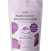 Grelim Premium Purple Sweet Potato Powder 8 Oz, Pure Natural Ube (Purple Yam) Powder Gluten Free Vegan Non-GMO 227g