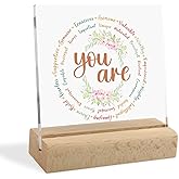 Inspirational Gifts for Women Men Acrylic Desk Decorative Sign Encouragement Gifts for Women Coworker Farewell Gifts for Coworkers Employee Appreciation Gifts