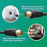 Cable Mountain 3m TV Aerial Cable Coaxial RF Extension Lead Gold 24K view 4