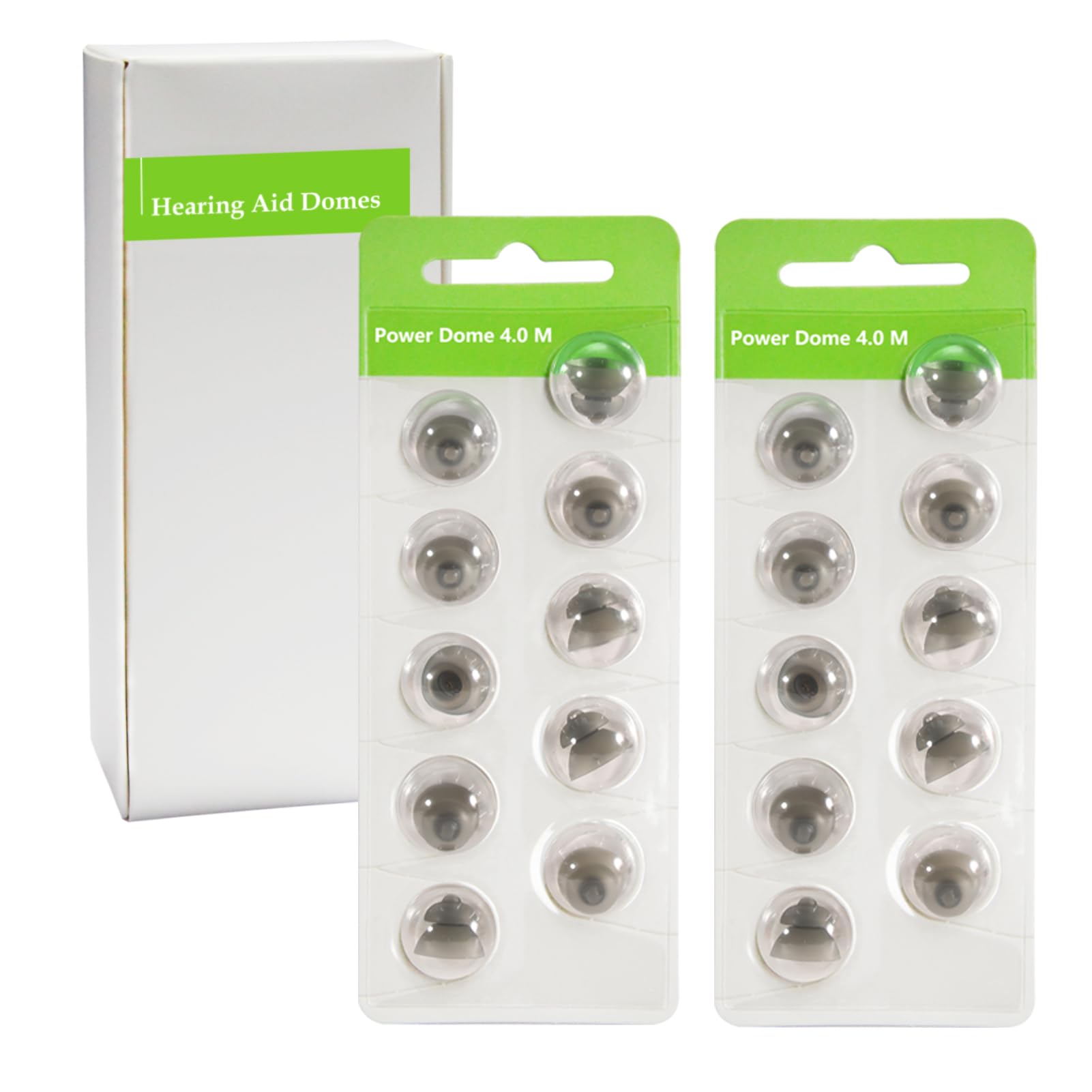 Hearing Aid Domes for Phonak Replacements, Phonak Hearing Aid Domes (Phonak Vented Domes Medium Size / 2 Packs）, Universal Domes for Phonak Hearing Aid Accessories.