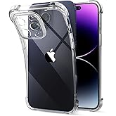 IAIYOXI Clear Case for iPhone 14 Pro Max - Crystal Clear Military Grade Drop Protection, Non-Yellowing Armor, Shockproof Prot