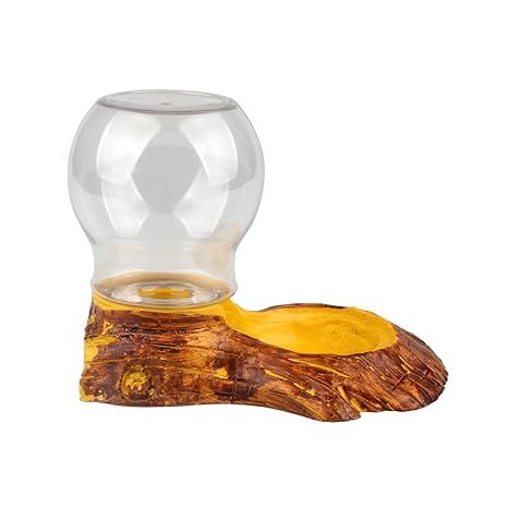 SENZEAL Reptil Automatische Wasserspender Schildkröte Schildkröte Fütterung Nahrungsschale Pet Wasser Schüssel Gelb