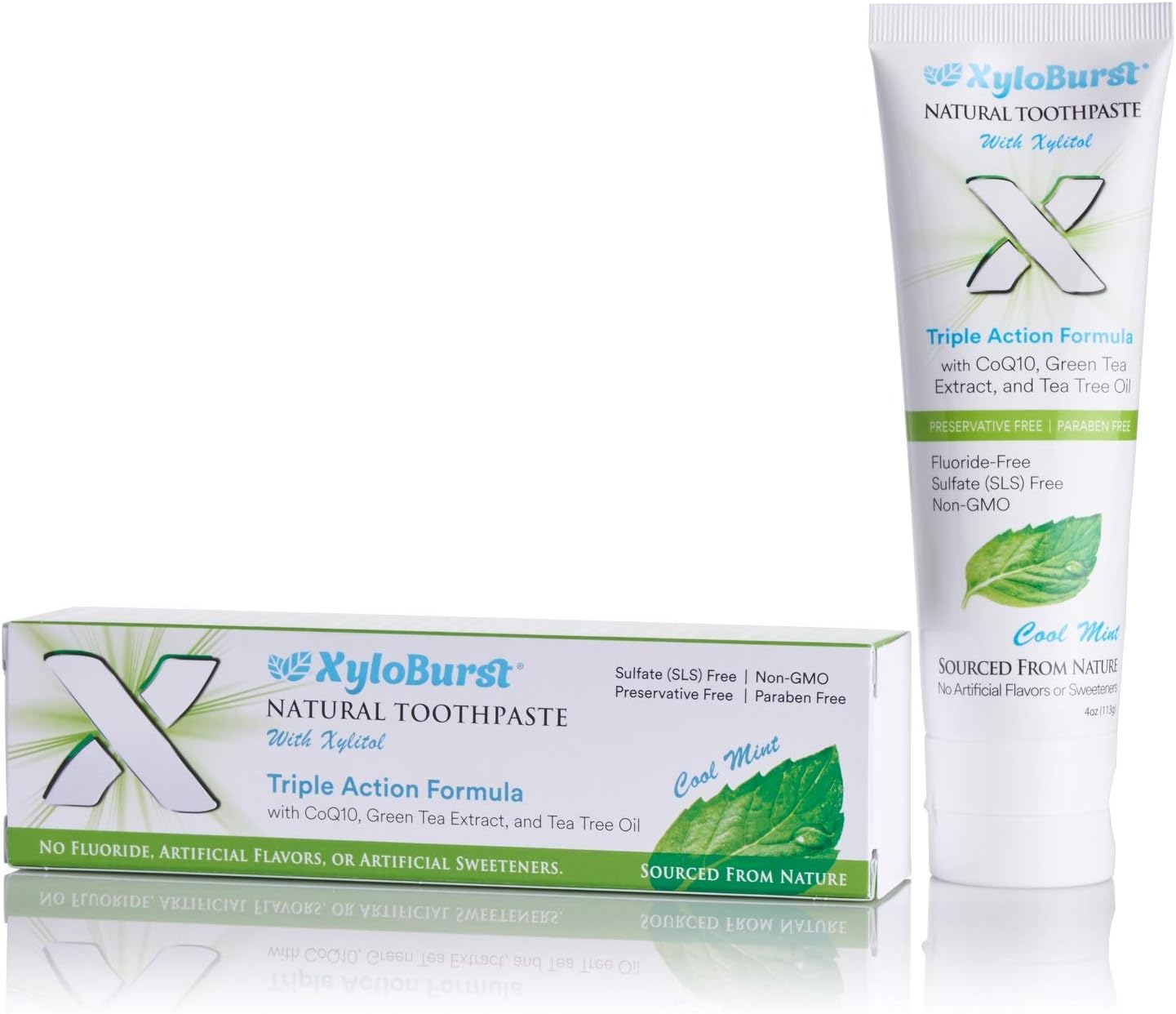 Xyloburst Natural FluorideFree Xylitol Premium Toothpaste