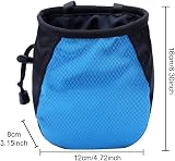 FUZVOL Climbing Chalk Bag Blue Bucket With Belt Adjustable Pocket Drawstring view 2