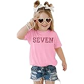 IZYJOY Birthday Girl Shirts 2nd 3rd 4th 5th 6th 7th 8th 9th Girl Birthday Tshirt Kid Bday Outfit Sequin Embroidered Party Tee