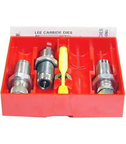 Lee Precision 3 Die Set For 7.62 Nagant - Full Length Sizing, Bullet Seating, Powder Through Expanding
