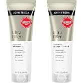 John Frieda ULTRAfiller+ Thickening Shampoo &amp; Conditioner Set, 2 Pack | Fine Hair Formula, Thickening Technology, Fuller-Looking Strands, Boosts Volume, Shampoo &amp; Conditioner Duo