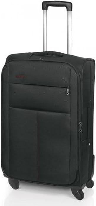 Amazon スーツケース 4つの車輪 77 Cm 3 9 Kg 100 Gla 113リットル 色 黒 3054 Maletas Queralt バッグ スーツケース