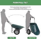 Panana Heavy Duty Garden Trolley 85L Cart 150kg Capacity Steel Frame view 4
