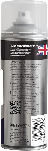 Jenolite Directorust Spray Paint Satin Cobalt Blue 400ml Multi-Surface view 7