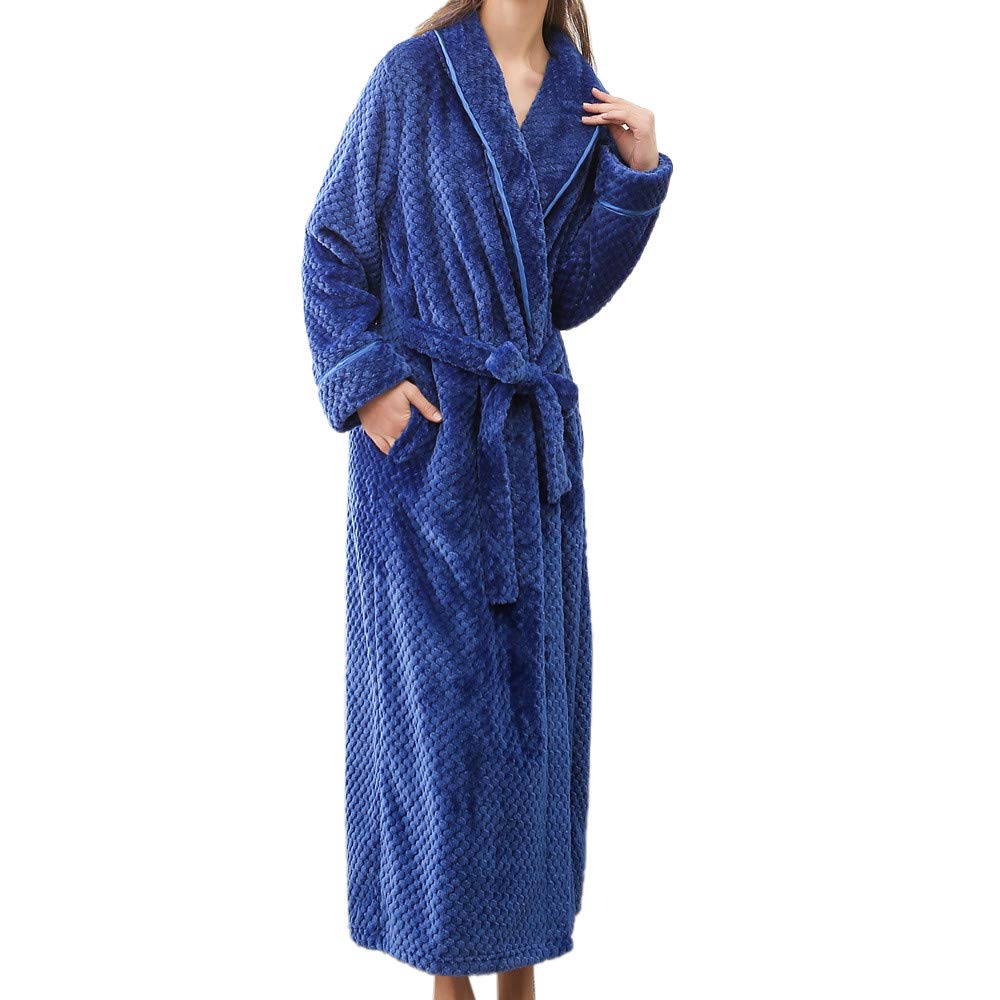 Someshine Womens Dressing Gown Soft Plush Bath Robe Housecoat