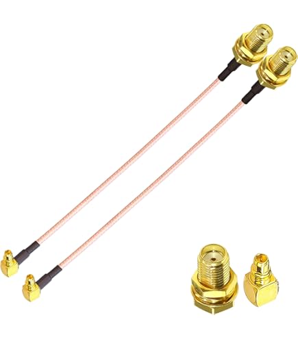 Aprilia Rc Adattatore Cavo RG178 MMCX Maschio A SMA Femmina - 15 Cm (6 Pollici), Per Antenne E Radio Connettore Paratia - Foto 2