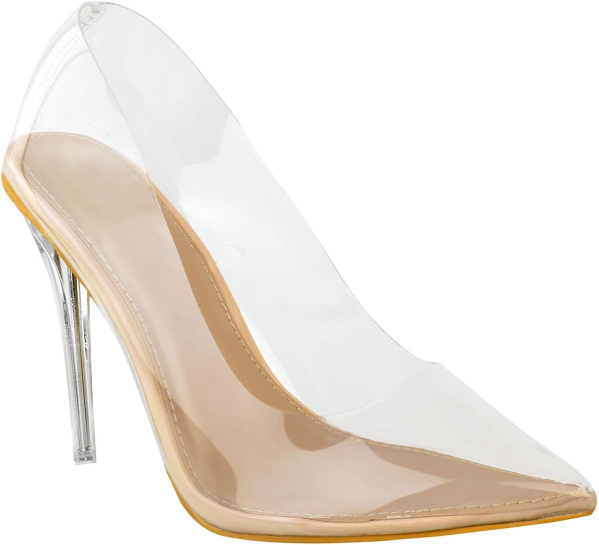 expensive clear heels