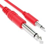 ExcelValley Mono Patch Cable 3.5mm to 6.35mm Red 180cm Eurorack view 4