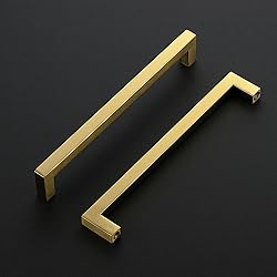 Ravinte 10 Pack Gold Cabinet Pulls 8 Inch Brushed