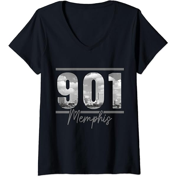 Amazon.com: Memphis 901 Area Code Skyline Tennessee Vintage