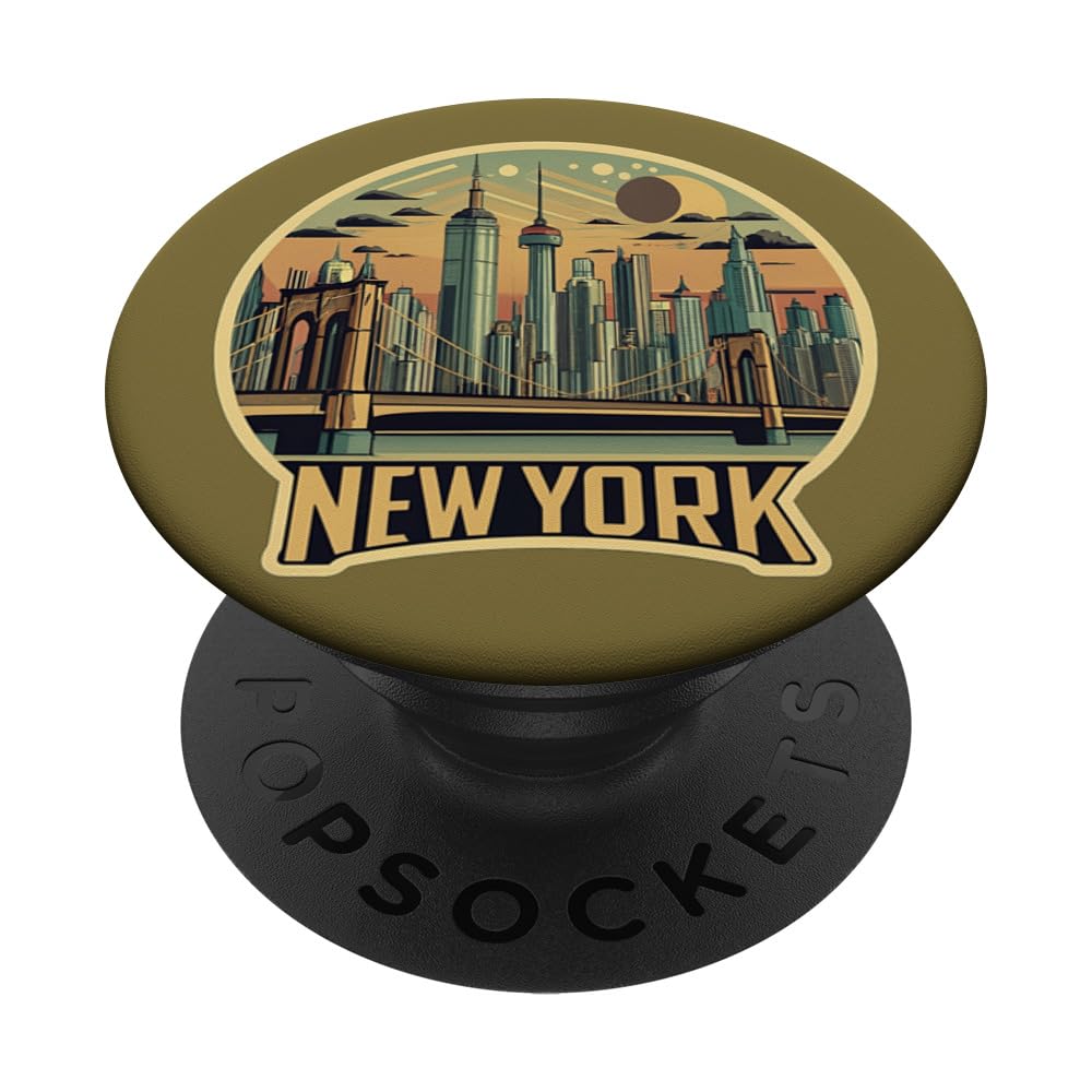 New York City Brooklyn Bridge USA NYC United States Gift PopSockets Swappable PopGrip