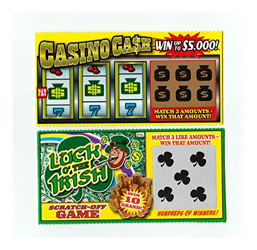 5 PHONY FAKE ALL WINNING SCRATCH OFF LOTTERY TICKETS -JOKE- PRANK- GAG