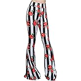 ShopMyTrend SMT Women's High Waist Wide Leg Long Palazzo Bell Bottom Yoga Pants