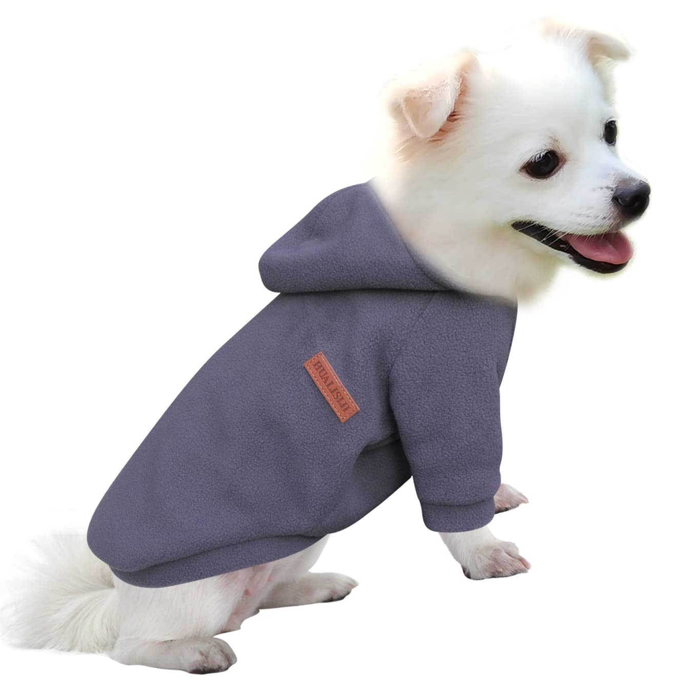 HuaLiSiJi Dog Hoodie Dog Sweatshirt Elasticity Fabric is Quite Comfortable, Soft and Warm for the Animal and Easy to Wear (Gray, L)