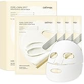 celimax Pore+Dark Spot Brightening Cream Mask 4EA | Non-Sticky Sheet for Enlarged Pores with Niacinamide, Tranexamic Acid, Non-Irritating, Hydrating, Hyperpigmentation, Korean Facial Mask