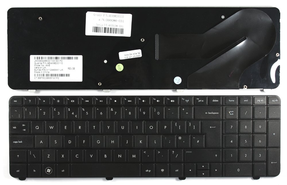 HP 615850031 Black UK Layout Replacement Laptop Keyboard Amazon.co.uk