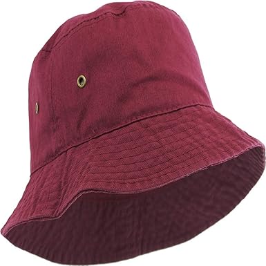 maroon boonie hat