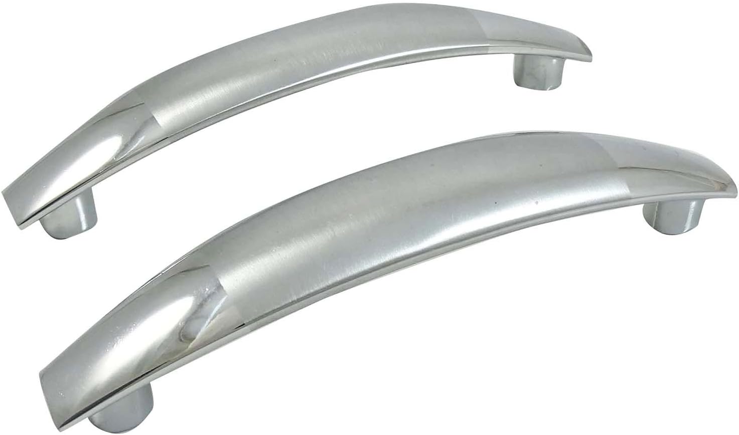 Stainless Steel Kitchen Door Cabinet Handle Silver Arch Shape Pull Knobs 4.5"