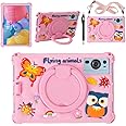 Misenya 10.1-inch Android Tablet Case for Okaysea/BYYBUO/Qunyico/Moderness/Plimptom/Onn/apolosign/10.1-inch Tablet Universal Cute 3D Cartoon Case (Pink Insects)